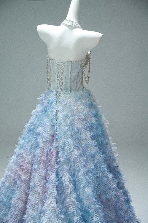Broken Heart Gradient Sculpted Gown