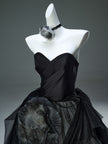 Flowers in Ink Handcrafted Tulle Gown