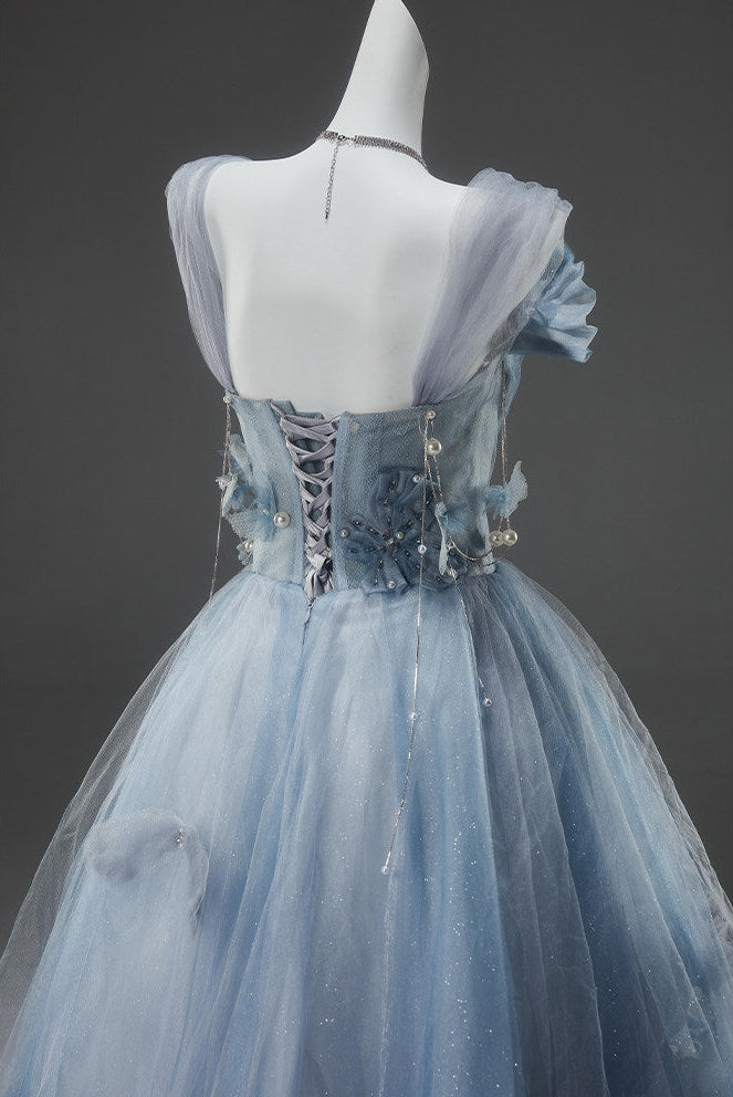 Shattered Flowers Beaded Gown