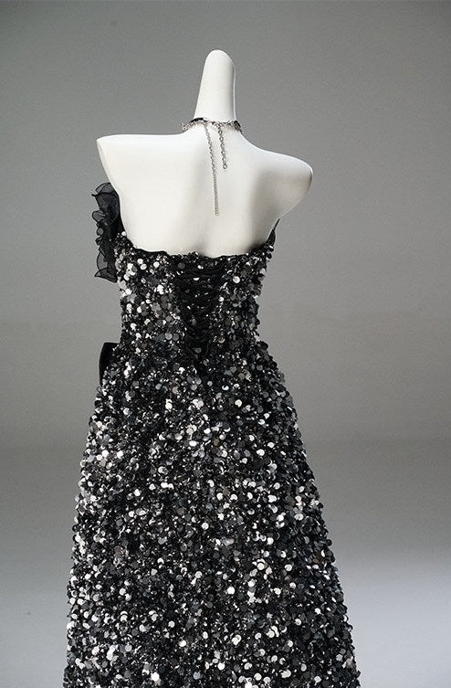 Black Statement Evening Gown