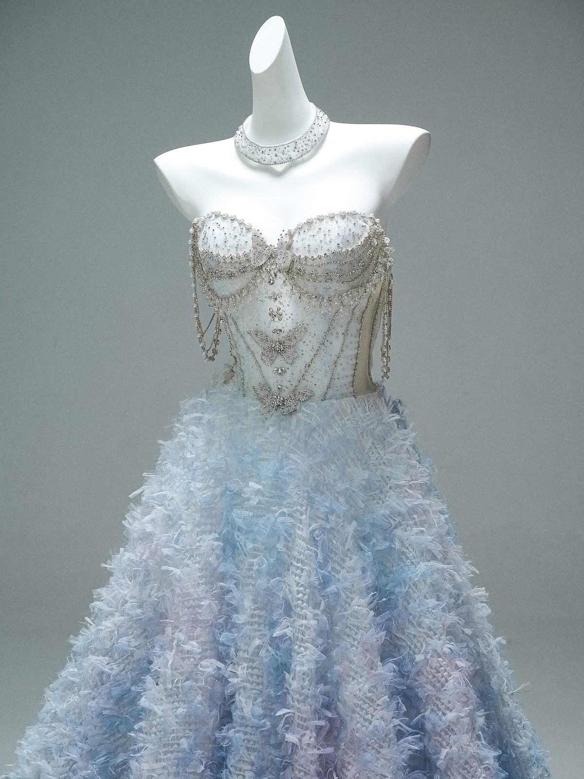 Broken Heart Gradient Sculpted Gown