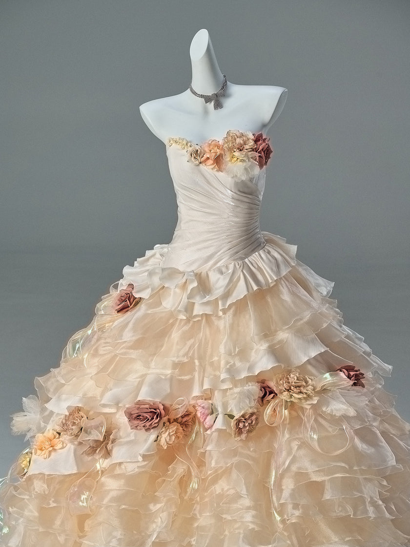 Withered Flower Statement Princess Gown
