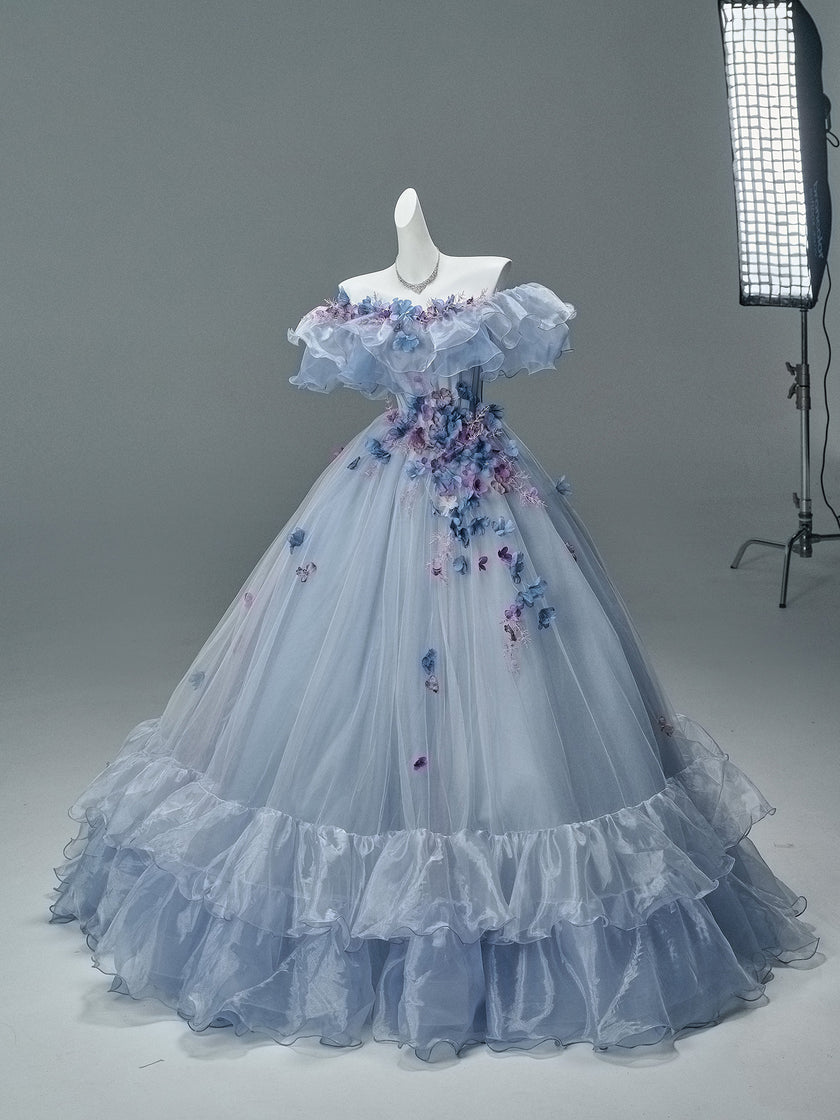 Vintage-Inspired Flower Gown