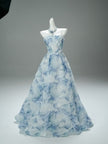 Blue Statement Evening Gown