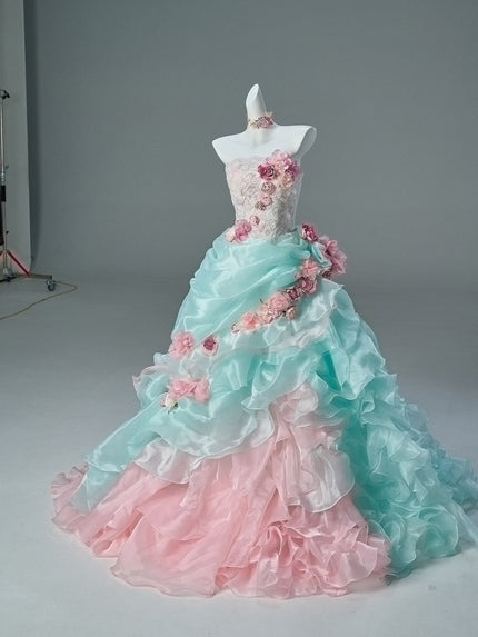 Radiant Flower Garden Gown