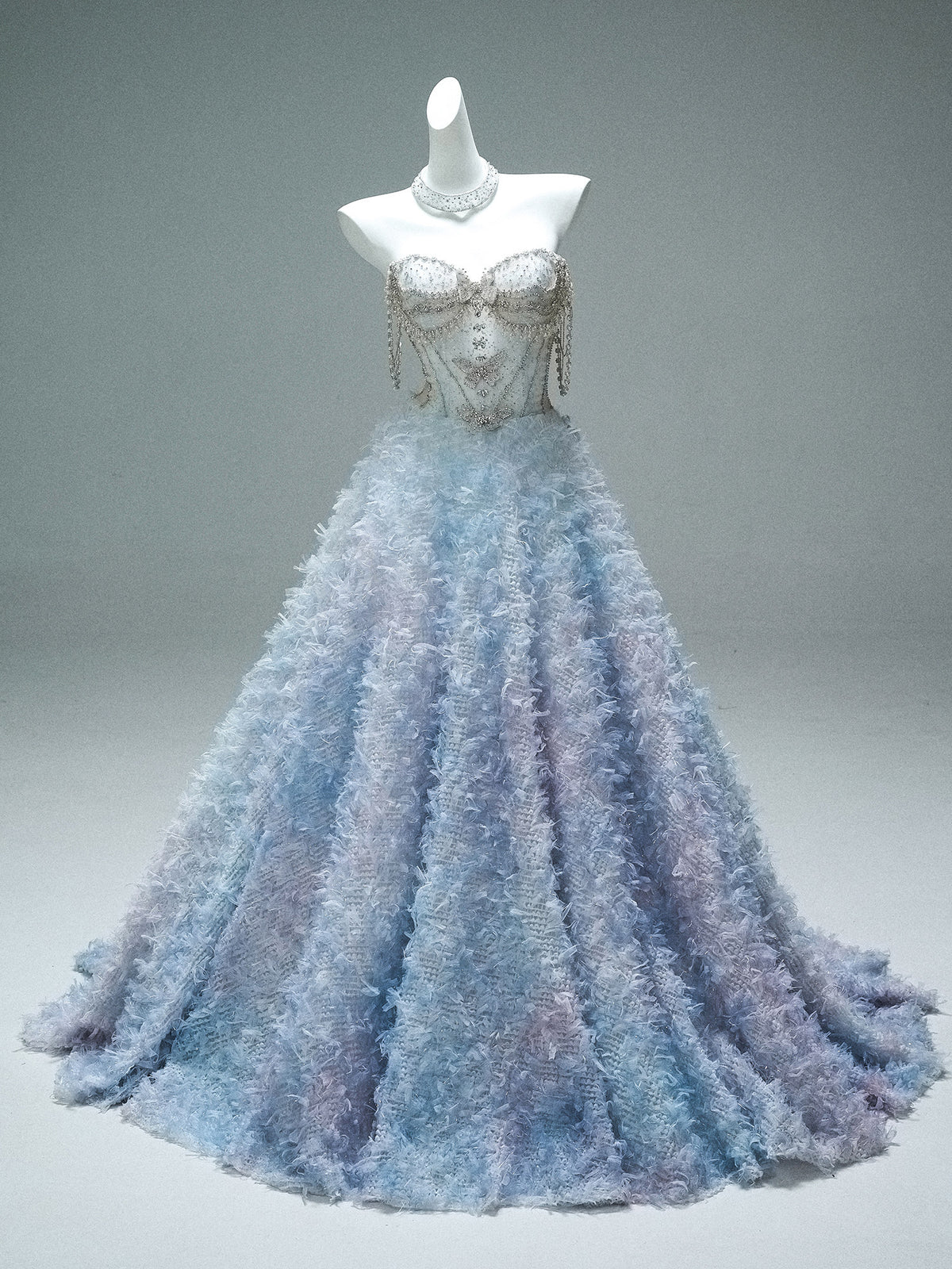Broken Heart Gradient Sculpted Gown