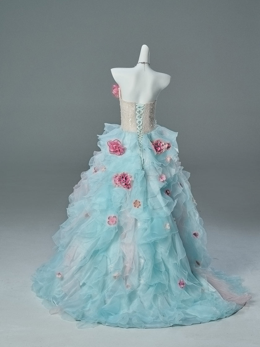 A Sea of Flowers Evening Gown
