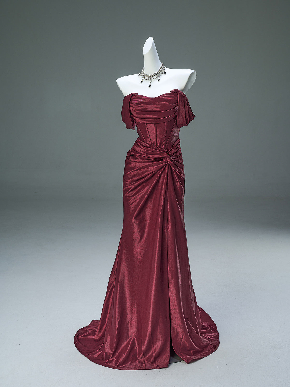 Heavy-Embellished Mermaid Gown