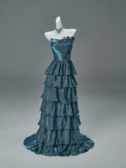 Blue Statement Fishtail Gown