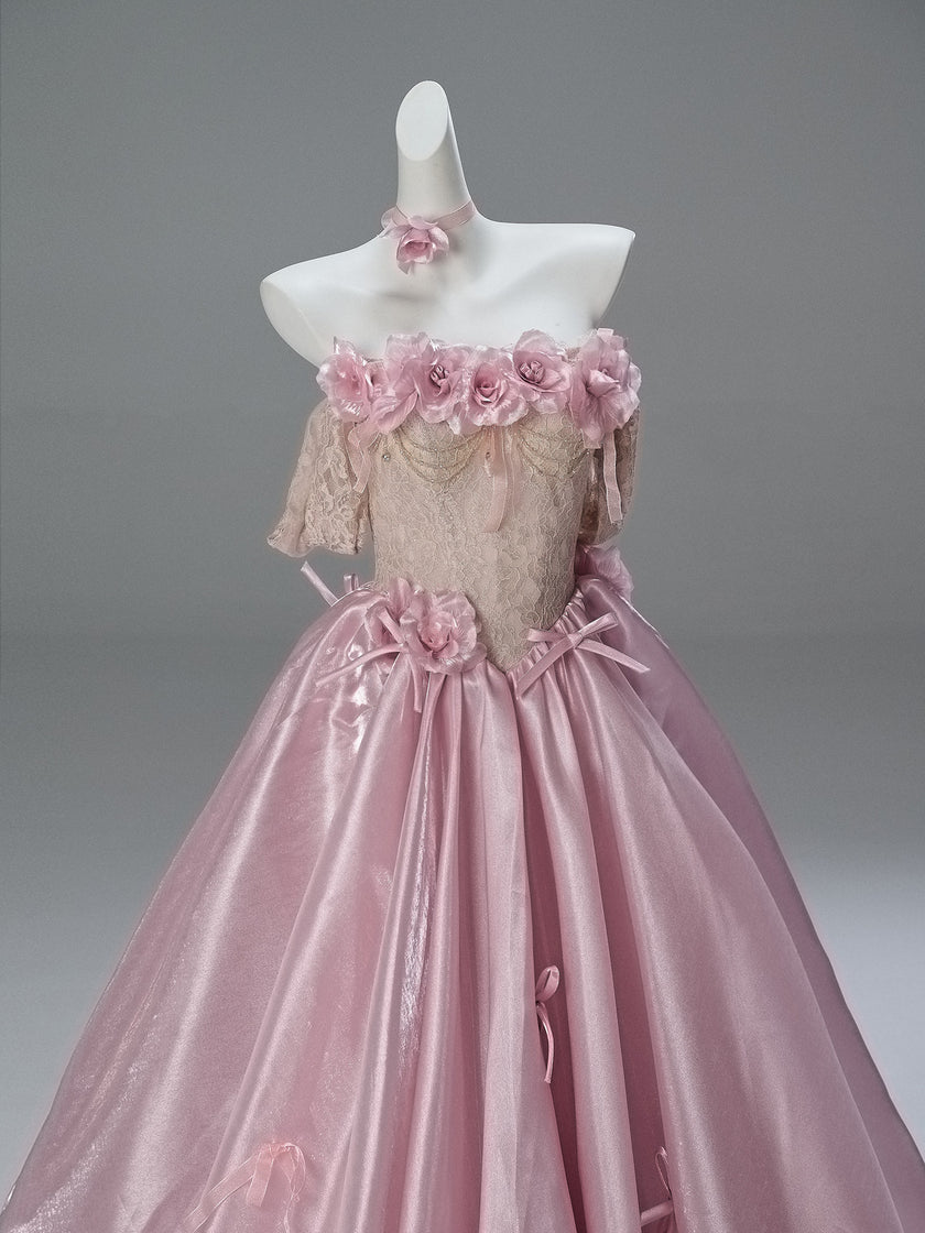 Gradient Vintage Evening Gown