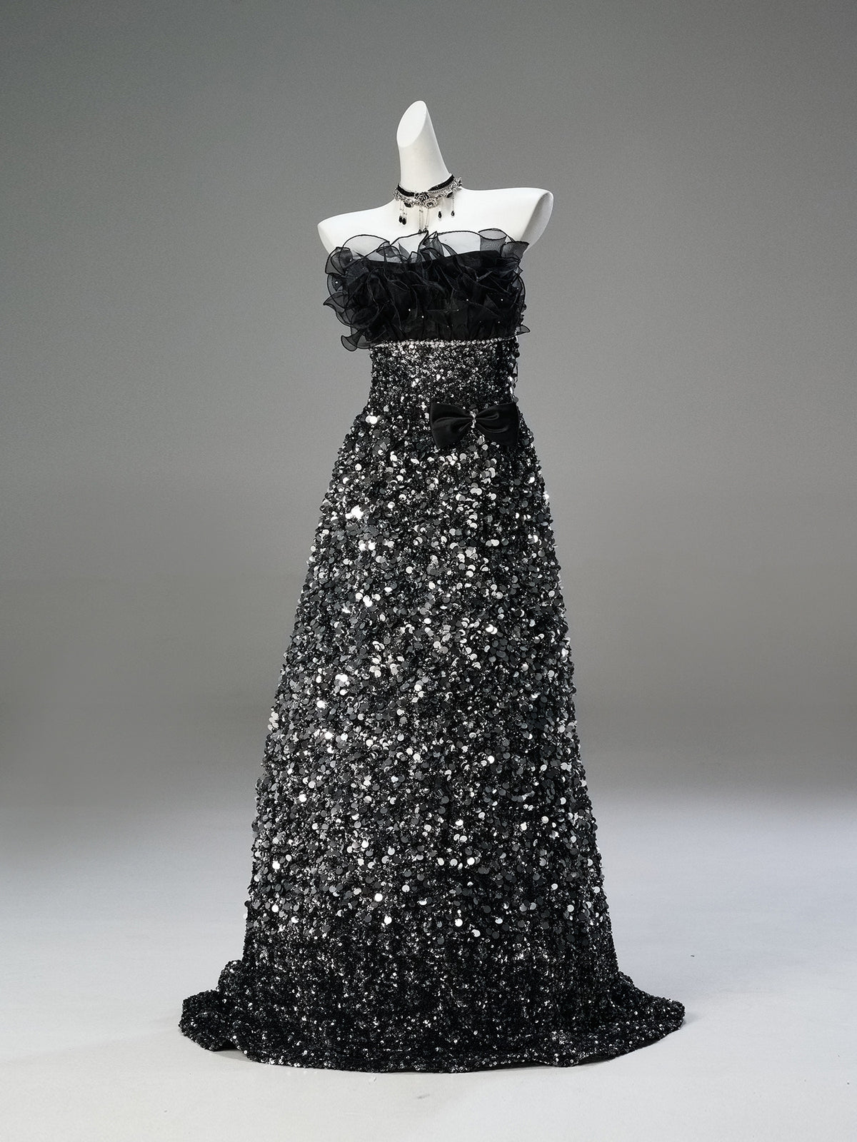 Black Statement Evening Gown