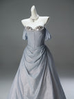 Fishtail Sequin Gown with Crystal Embellishment
