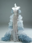 Leio Gradient Fishtail Gown