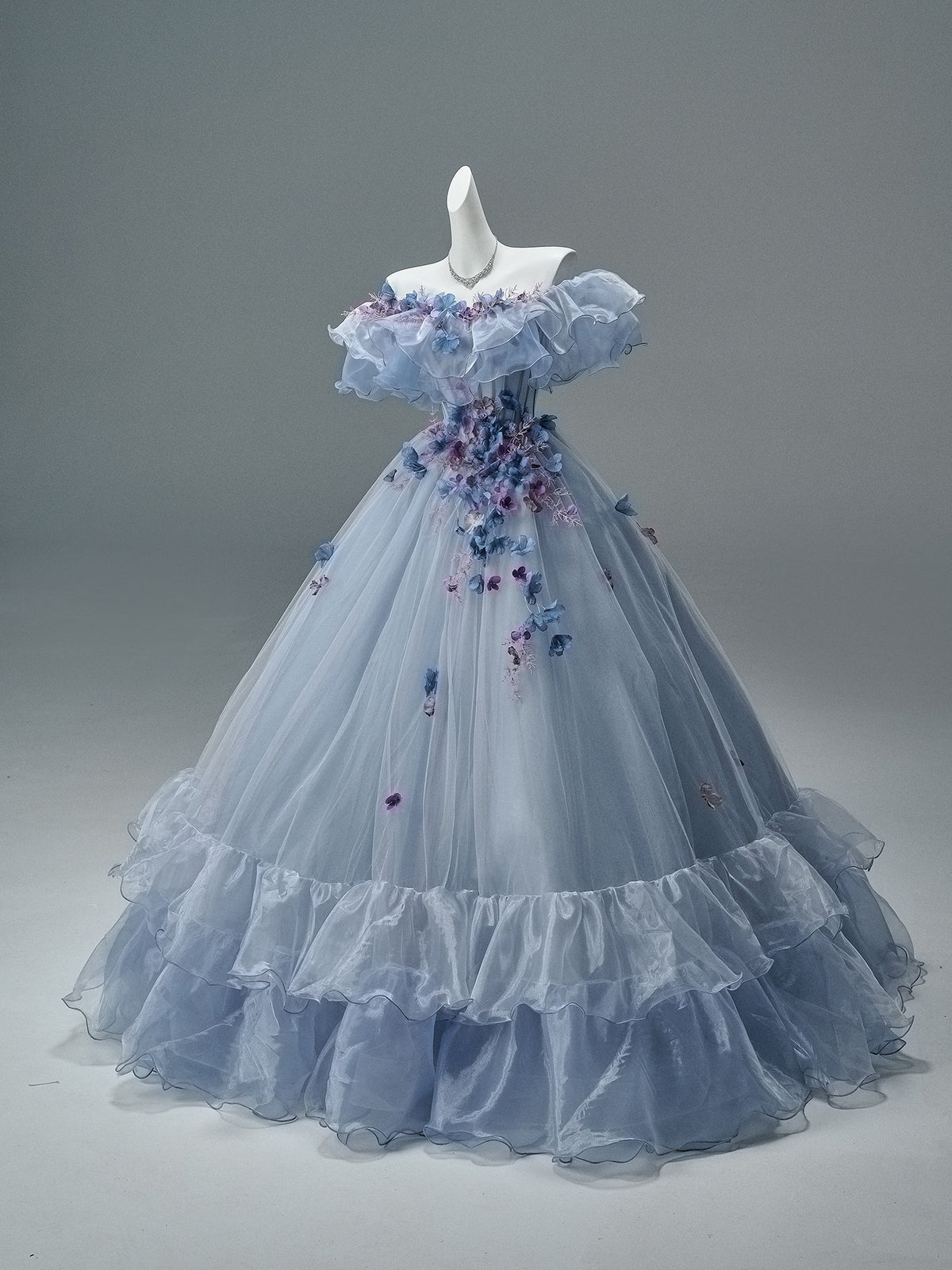 Vintage-Inspired Flower Gown