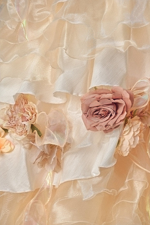 Withered Flower Statement Princess Gown