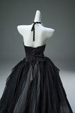 Flowers in Ink Handcrafted Tulle Gown