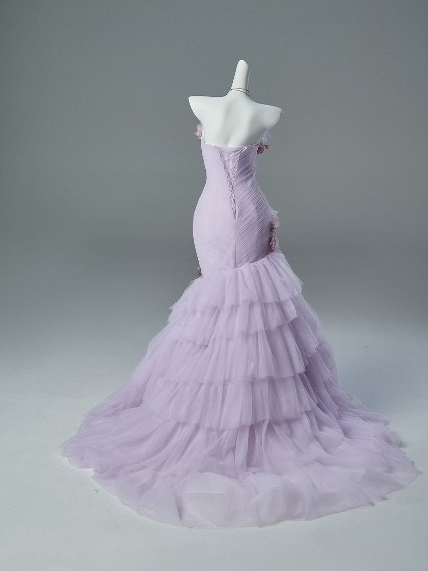 Purple Lemon Princess Vintage Sculpted Gown