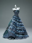 Gradient Vintage Evening Gown