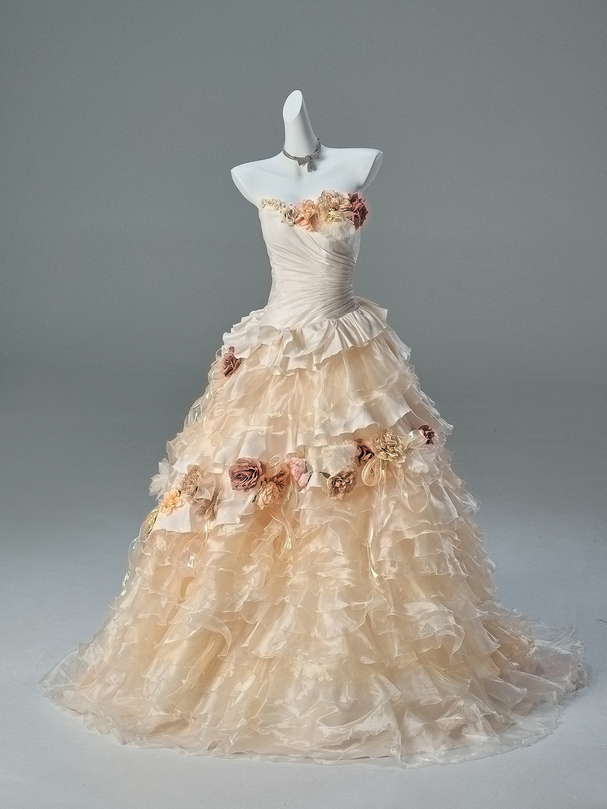 Withered Flower Statement Princess Gown