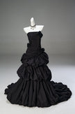 Black Vintage Sculpted Gown