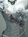 Sea of Shadows Vintage Fishtail Gown