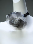 Flowers in Ink Handcrafted Tulle Gown