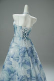 Blue Statement Evening Gown