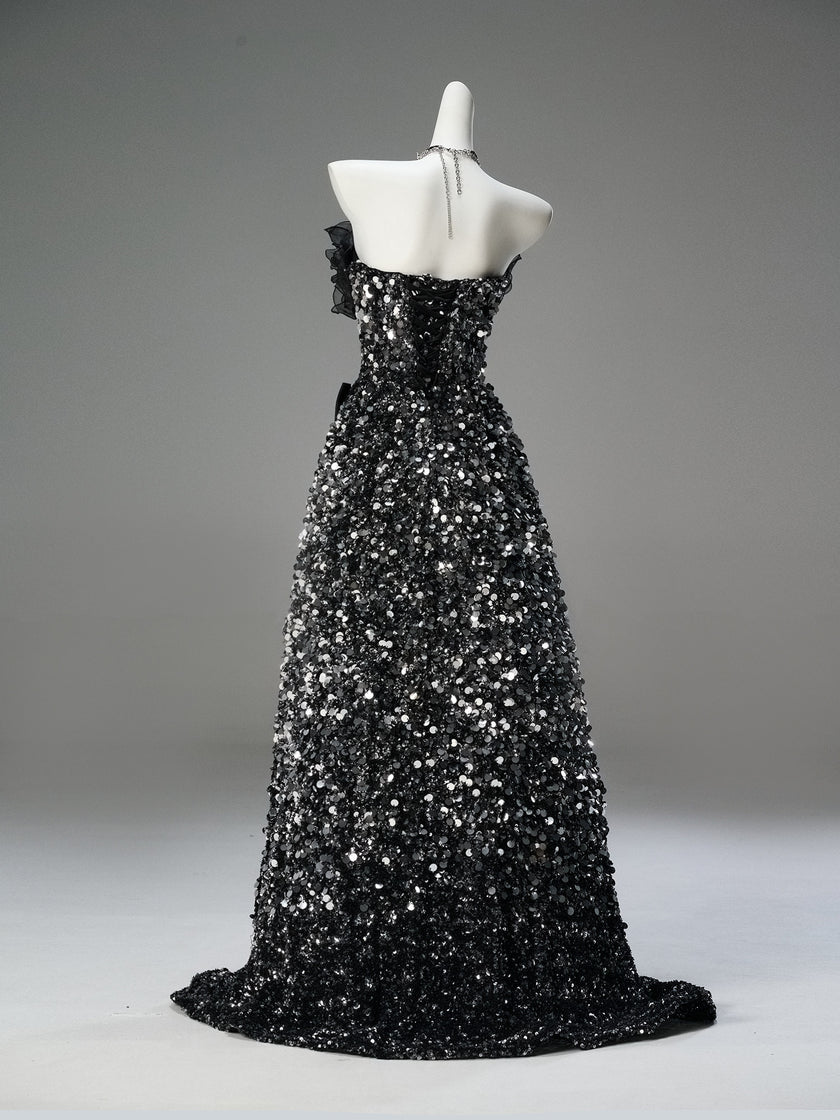 Black Statement Evening Gown