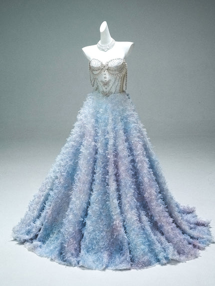 Broken Heart Gradient Sculpted Gown