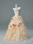 Withered Flower Statement Princess Gown