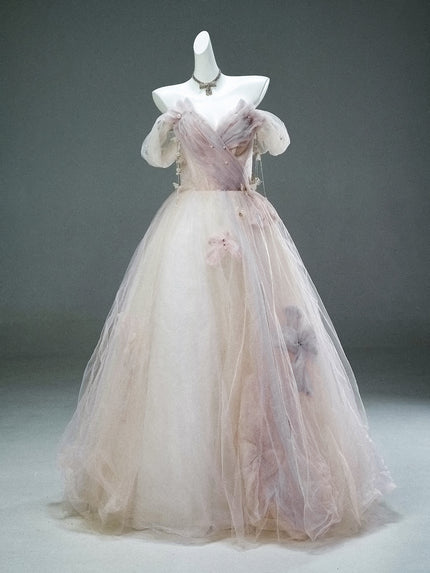 Shattered Flowers Beaded Gown