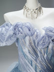 Blue Sakura Statement Gown