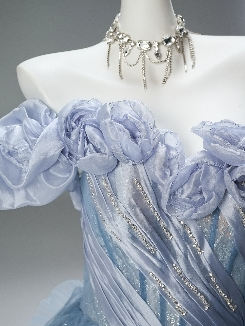 Blue Sakura Statement Gown