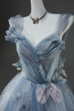 Shattered Flowers Beaded Gown