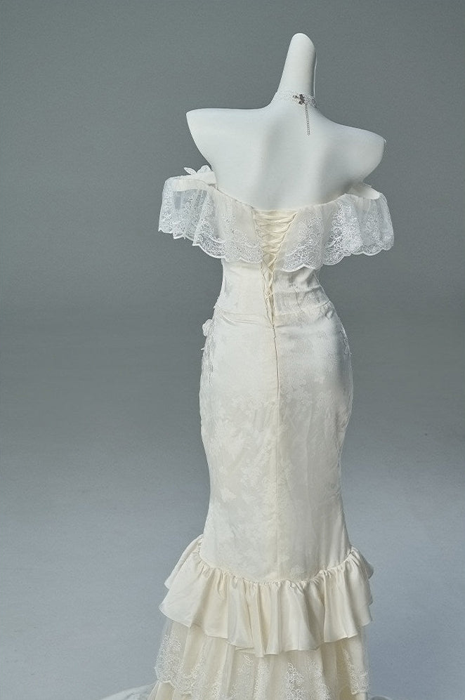 French Vintage Sculpted Gown