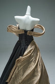 Black Statement Satin Gown