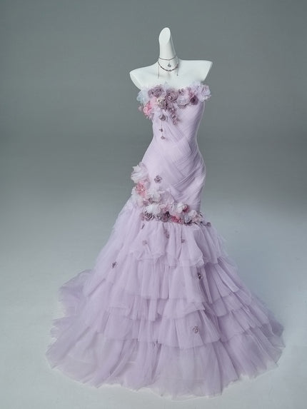 Purple Lemon Princess Vintage Sculpted Gown