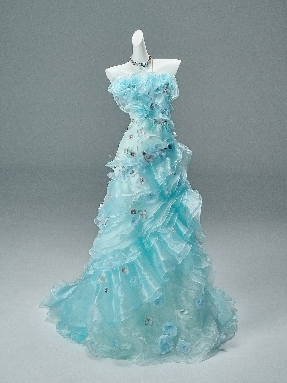 Bluefin Princess Vintage Sculpted Gown