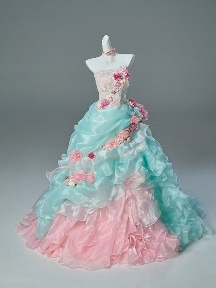 Radiant Flower Garden Gown