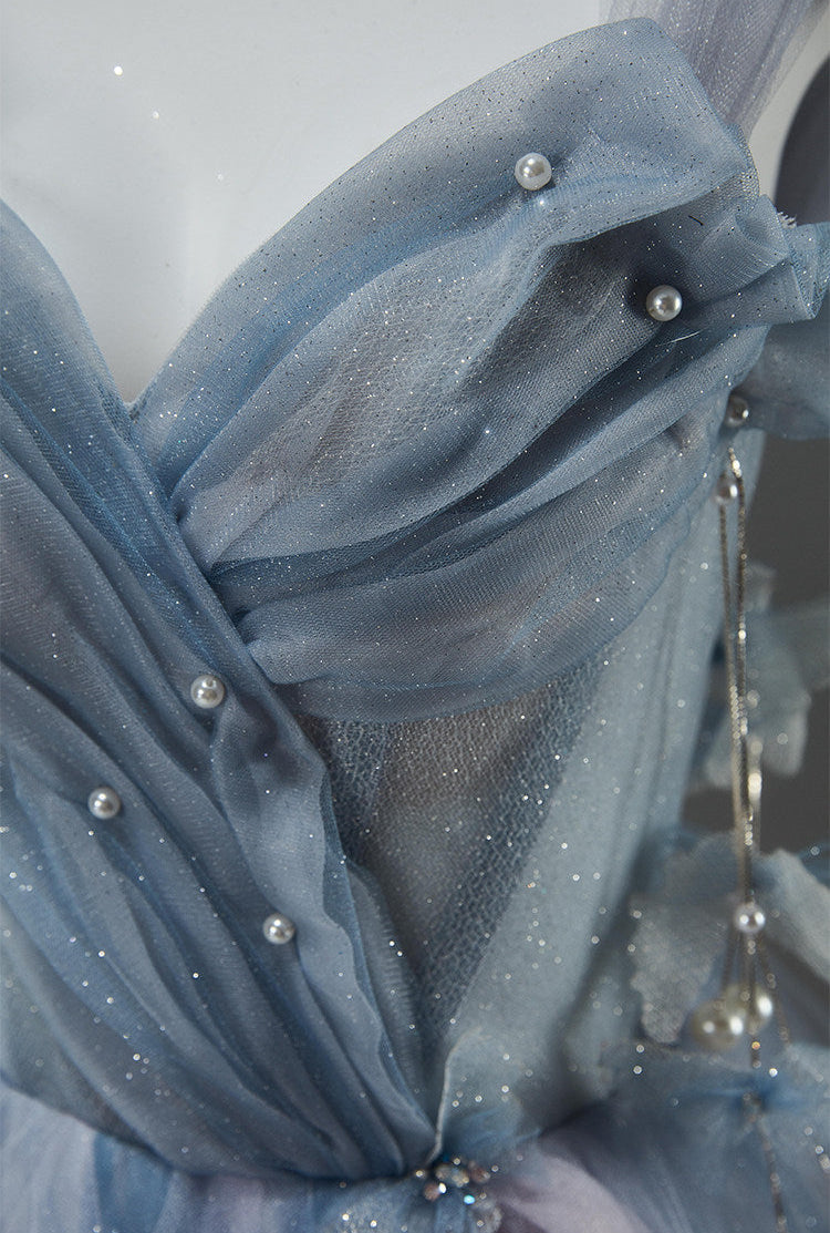Shattered Flowers Beaded Gown