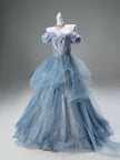 Blue Sakura Statement Gown