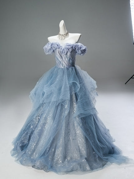 Blue Sakura Statement Gown