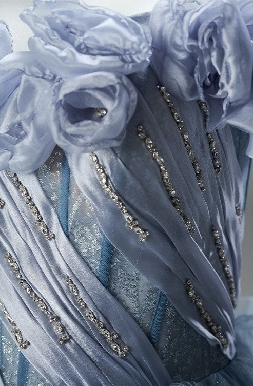 Blue Sakura Statement Gown