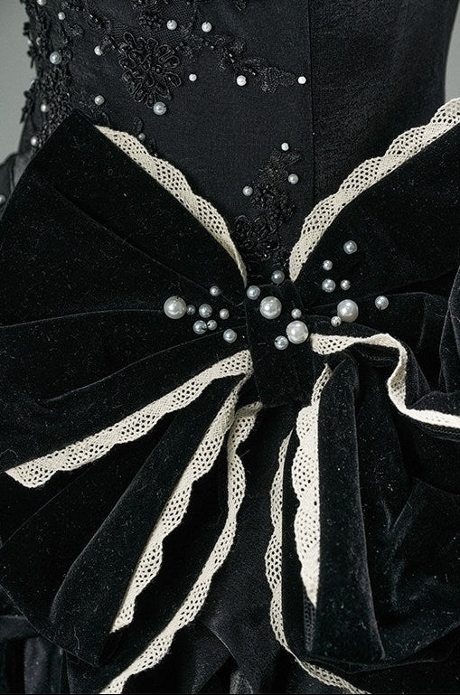 Little Night Breeze Black Princess Gown