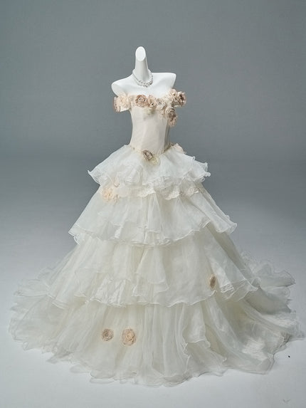 French Vintage Sculpted Gown