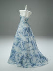 Blue Statement Evening Gown