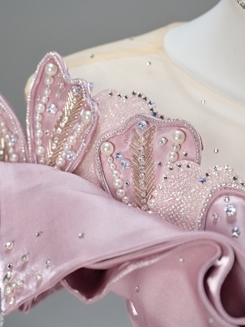 Peachheart Gradient Vintage Gown