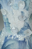 Blue Statement Evening Gown