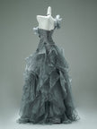 Sea of Shadows Vintage Fishtail Gown