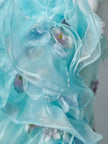 Bluefin Princess Vintage Sculpted Gown